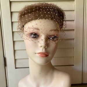 1940's Gene Doris NY Mink hat with veil